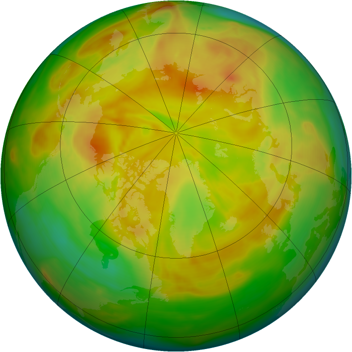 Arctic ozone map for 10 May 2007